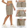 MoFiz Women 10" Hiking Cargo Short Multi Pocket Outdoor Athletic
