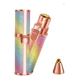 Depiladora Facial Mujer, 2 en 1 Eléctrica Depiladora Cejas Afeitadora de Vello Maquina Depilar Facial USB Recargable Impermeable Portátil sin Dolor Luz LED