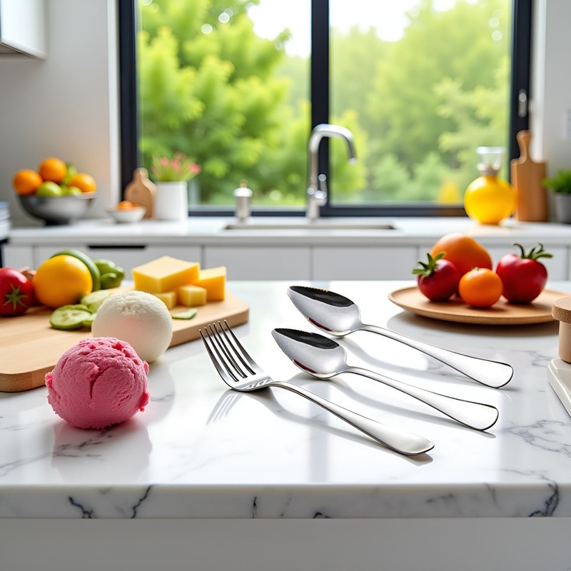 2Pcs Grapefruit Spoon Stainless Steel Fruit Spoon, Stainless Steel Spoon,