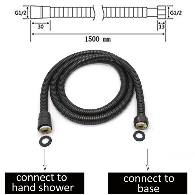 Oil Rubbed Bronze Vintage Telephone Handheld Shower Spray Ceramic Handle