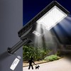 Solar Lights Outdoor Waterproof, 6500K Solar Flood Lights Outdoor Dusk