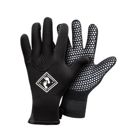 Two Bare Feet 5mm Neoprene Wetsuit Gloves Adults – Premium Thermal Protection for Surfing, Diving, Snorkelling & Watersports (Medium)