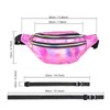 Bum Bag Metallic Waist Bag Fashionable, purple, NO