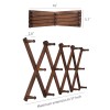 FixtureDisplays Accordion Wallmount Hat Hanger, Expandable Purse Coat Backpack Rack
