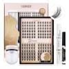 LASHVIEW (5) Packs Lashview Cluster Lashes Kit 144pcs The Breeze