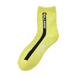 Callaway C24293107 Men's Short Socks (Functional Material: EZ Dry), Golf Socks, Antibacterial and Odor Resistant, 1130_light green