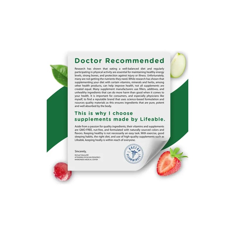 Lifeable Gummies Biotina 10000mcg Para Adolescentes N/a