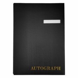 D.RECT Signature Folder, 10 Interleaves, Contract Folder, Document Folder with Signature Strip, File Folder for Signature Documents, Signature Folder, Black