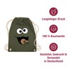 Turnbeutel Rucksack - Keks-Monster - Unisize - Olivgrün - koelner