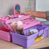 Pretul CCO-14RP, Caja cosmetiquera 14", rosa/morado, Pretul