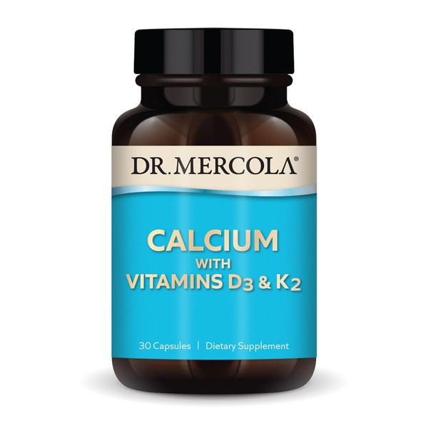 Dr. Mercola Calcium with Vitamins D3 & K2 - Supports