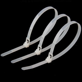 ShopXJ 100 Piece Set (8 x 250 mm), White Color)