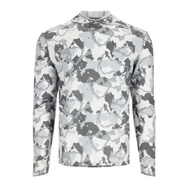 Simms SolarFlex UPF 50+ Shirt - Premium Sun Protection Hoodie for Men, Lightweight, Quick-Dry, Breathable Outdoor Apparel for Men (Regiment Camo Cinder, Medium)