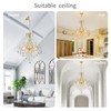 WUZUPS Crystal Chandelier 10-Light Pendant Ceiling Light Modern Lighting Fixture