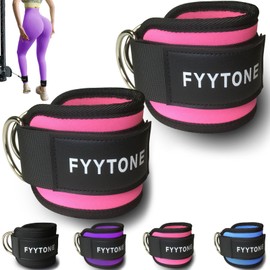 Ankle Strap(Pair) for Cable Machine, Ankle Cuff for Kickbacks, Leg Extensions, Lower Body Exercises, Glute Workouts, Booty Hip Abductors Exercise, for Home & Gym