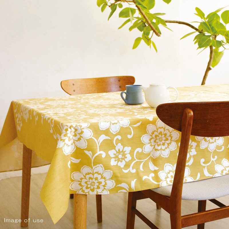 Musumi Furoshiki 150 Kimono Wrap Flower Arabesque Sage, 59.1 inches