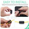 Keadic 32Pcs Clip-on Ferrite Ring Core RFI EMI Noise Suppressor