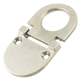 Sourcingmap a12032200ux0457 Metal Cupboard Drawer Flush Mount Pull Ring Handle - Silver Tone