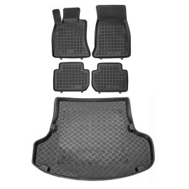 Rezaw-Plast Floor Mats & Cargo Liner for Kia Stinger 2018–2024 All-Weather Set Rubber + PE