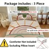 Home Factory Custom Polyester Fiber Three-piece Bed Set Featuring Soft