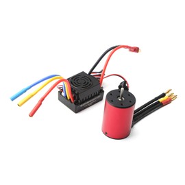 3900KV Brushless Motor 3650 Waterproof Motor with 60A Brushless ESC 2-3S Lipo 5.8V 3A BEC for 1/8 1/10 RC Car