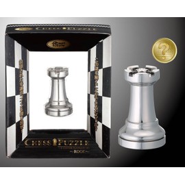 Hanayama Cast Chess Silver Rook (Tower)