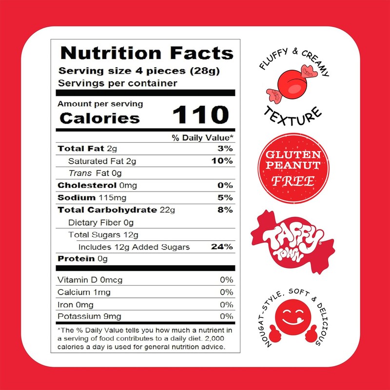Taffy Town Saltwater Taffy, Frosted Cupcake, 2.5Lb