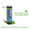 HyperPS (2-Pack) 3.2V LiFePo4 14430 (14 x 43mm) 400mAh Rechargeable