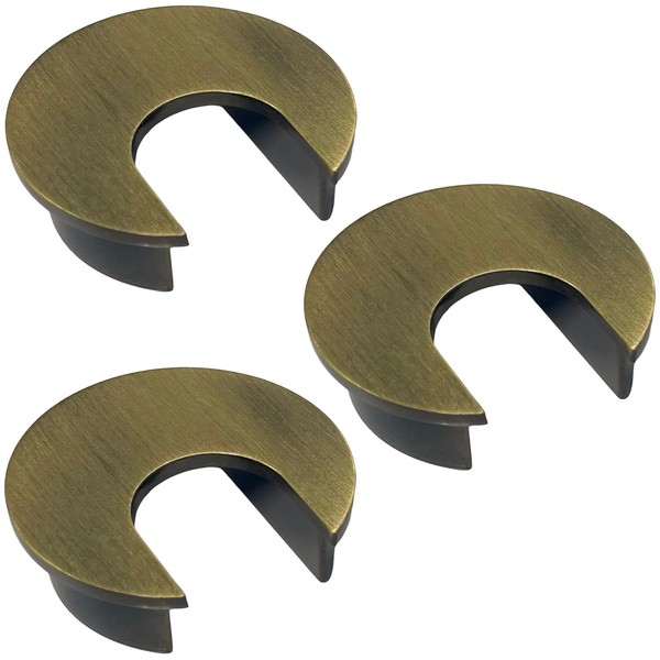 Electriduct 1.57" Metal Desk Grommet 40mm Cable Hole Cover Wire