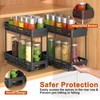 Spice Rack Organizer for Cabinet, 2 Pack Pull Out Spice