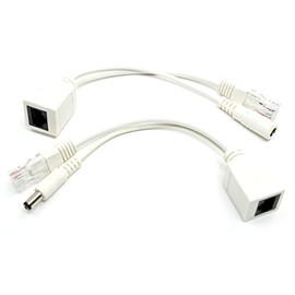 PoE Texas POE-IO-21 | Passive PoE Injector/Splitter Kit with 2.1mm x 5.5mm DC Connector and 10/100 Ethernet - Extend PoE Over Ethernet to DC Devices