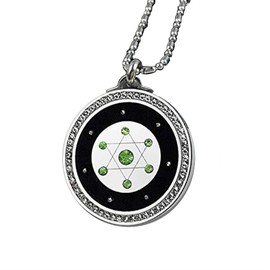 Orgone Meratron Cube 7 Stars Crystals Energy Stone Protection Necklace,Protection and Spiritual Balance(Size:38mm)