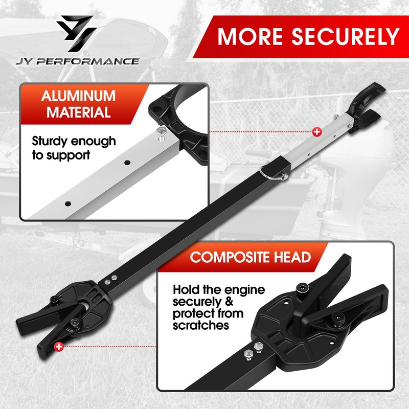 JY PERFORMANCE Adjustable Boat Transom Saver for Outboard Motor, Boat