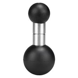 FANAUE 1 Inch Ball to 17 mm Ball Adapter for RAM Mounts B Size 1 Inch Ball Double Base Arm Compatible with Garmin GPS Mount with 17 mm Swivel Ball Mounting Pattern