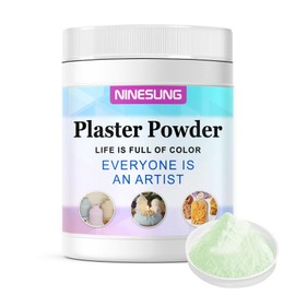 1 Pound Green Plaster - Plaster of Paris for Crafts Hand Mold Casting Kit Powder, Just Add Water - Gypsum Powder, Plaster Powder for Wedding, Mother's Day, Valentine's Day Gift (Green, 16 Ounces)