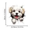 1pcs 3D Dog Toilet Decal - Self-Adhesive Waterproof Removable Dog