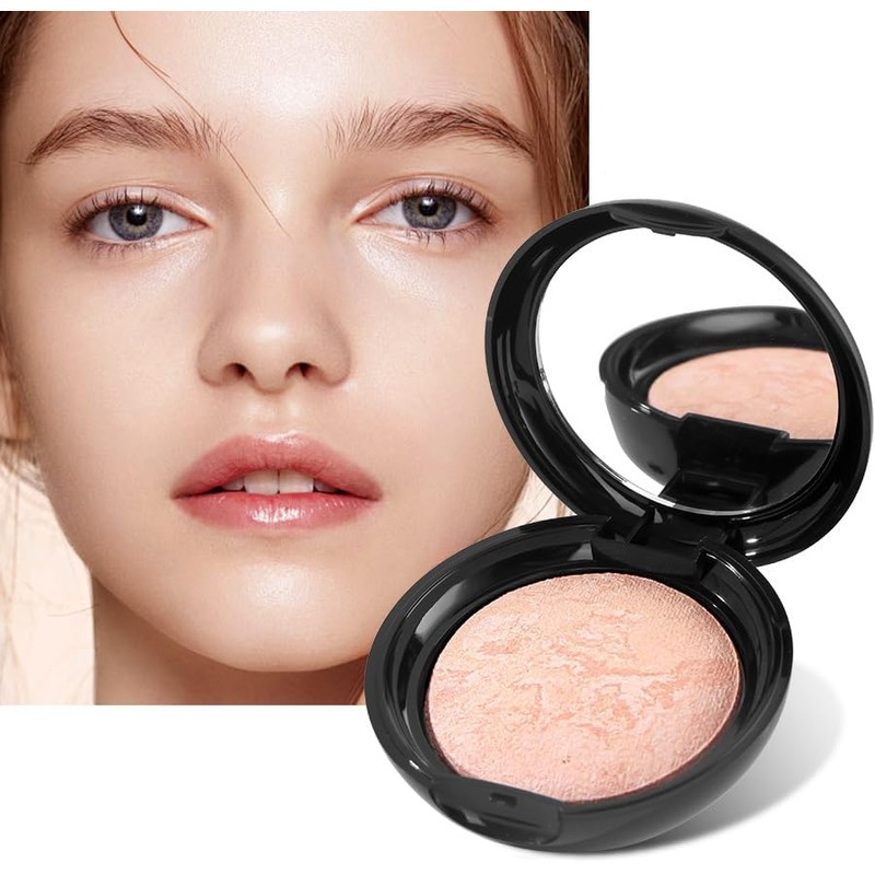 Base de maquillaje en polvo horneado, correctora y con control