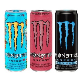 Monster 355ml (Mango Loco + Zero Sugar + Pipe) 8 cans each, 24 cans in total (31192243) / 몬스터 355ml (망고로코+제로슈거+파이프) 8캔씩 총24캔 (31192243)