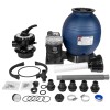XtremepowerUS Sand Filter for Above-Ground w/ Pool Pump 6-Way Valve