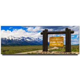 Generic Grand Teton Panoramic Fridge Magnet Wyoming Travel Souvenir National Park