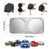 DONWELL Foldable Car Windshield Sun Shade Visor UV Heat Block