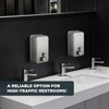 Gorlary Commercial Soap Dispenser Wall Mount, 37 fl oz, Silver