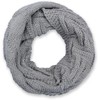 StyleBreaker 01018155 Unisex Knitted Loop Scarf with Grid and Rib