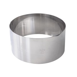 Gobel - Moussering made of stainless steel diameter 10 cm - baking ring made of stainless steel - height 4.5 cm - quick and perfect demoulding - highest quality