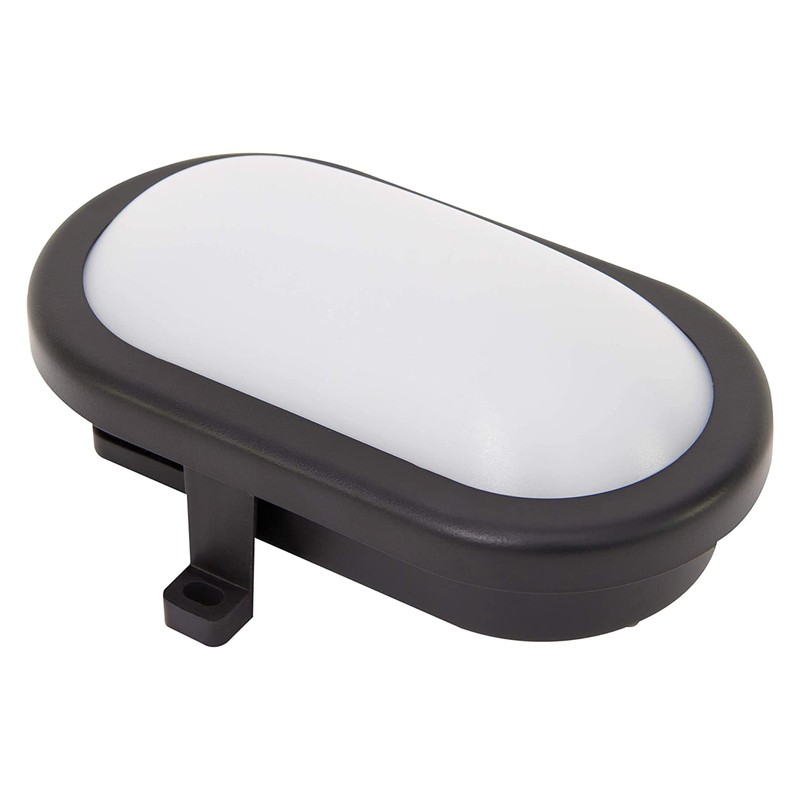 LED Oval Fitting, colour: black