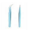 2 Pcs Stainless Steel Craft Tweezers, Precision ESD Tweezer Set,