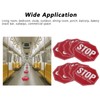 BuyWeek Warning Stickers, Set of 2 Floor Stop Sign Stickers