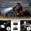 Senticam Fahrrad Helm Licht, USB wiederaufladbare Dual Front und Rear