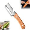 Pelador de Verduras Multifuncional Para Cocina, Con Mango de Madera