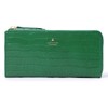 Lanvin Collection 65-6712 Women's Long Wallet, L-Shaped Zipper, Lamer Purse,